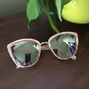 Pink Retro Mirrored Sunglasses